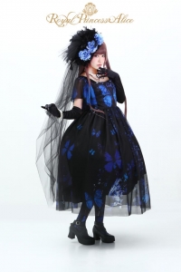 ⑷Gothic Butterflyドレス【ゴシックバタフライドレス】（ブルー）